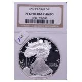 1999 NGC PF69UC SILVER EGALE