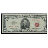 5 DOLLAR RED SEAL VF