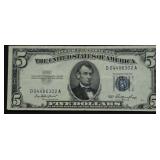 5 DOLLAR SILVER CERTIFICATE VF