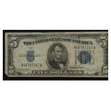 5 DOLLAR SILVER CERTIFICATE VG