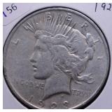 1923 PEACE DOLLAR VF