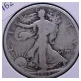 1917 WALKING HALF DOLLAR VG