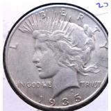 1935 S PEACE DOLLAR VF