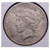 1922 S PEACE DOLLAR XF