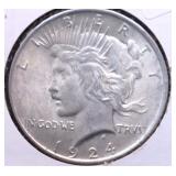 1924 PEACE DOLLAR CHOICE BU