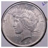 1923 CH BU PEACE DOLLAR