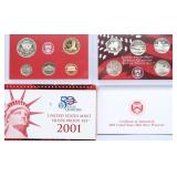 2001 SILVER PROOF SET