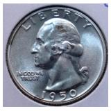 1950 PROOF WASHINGTON QUARTER