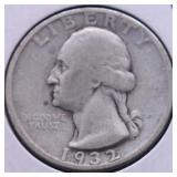 1932 D WASHINGTON QUARTER F