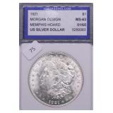 1921 IGS MS63 MORGAN DOLLAR