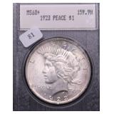 1923 CHOICE BU PEACE DOLLAR