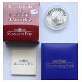 FRANCE SILVER 1.5 RUROS W BOX PAPERS FRANCE SILVER 1.5 RUROS W BOX PAPERS