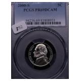 2000 S PCGS PF69DC NICKEL 2000 S PCGS PF69DC NICKEL