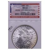1887 NGC MS62 MORGAN DOLLAR 1887 NGC MS62 MORGAN DOLLAR