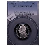 1999 S PCGS PF69DC NICKEL 1999 S PCGS PF69DC NICKEL