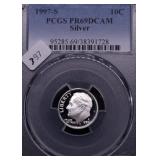 1997 S PCGS PF69DC SILVER DIME 1997 S PCGS PF69DC SILVER DIME