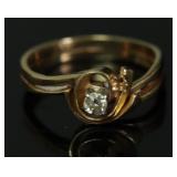 14K GOLD DIAMOND RING SIZE 4.75 14K GOLD DIAMOND RING SIZE 4.75