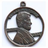 LARGE CUT OUT LINCOLN CENT PENDANT LARGE CUT OUT LINCOLN CENT PENDANT