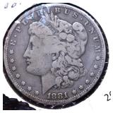 1881 O MORGAN DOLLAR VG 1881 O MORGAN DOLLAR VG