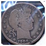 1908 D BARBER HALF DOLLAR G 1908 D BARBER HALF DOLLAR G