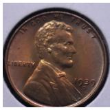 GEM RED 1939 D LINCOLN CENT GEM RED 1939 D LINCOLN CENT