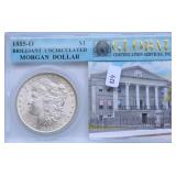 1885 O MORGAN DOLLAR CHOICE BU 1885 O MORGAN DOLLAR CHOICE BU