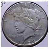 1922 S PEACE DOLLAR VF 1922 S PEACE DOLLAR VF