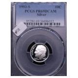 1993 S PCGS PF69DC SILVER DIME 1993 S PCGS PF69DC SILVER DIME