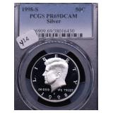1998 S PCGS PF69DC SILVER HALF DOLLAR 1998 S PCGS PF69DC SILVER HALF DOLLAR
