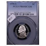 1998 S PCGS PF69DC NICKEL 1998 S PCGS PF69DC NICKEL
