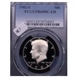 1982 S PCGS PF69DC HALF DOLLAR 1982 S PCGS PF69DC HALF DOLLAR