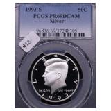 1993 S PCGS PF69DC SILVER HALF DOLLAR 1993 S PCGS PF69DC SILVER HALF DOLLAR