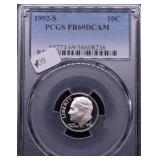 1992 S PCGS PF69DC DIME 1992 S PCGS PF69DC DIME