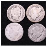 4 BARBER DIMES 4 BARBER DIMES