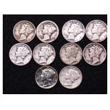 10 MERCURY DIMES 10 MERCURY DIMES