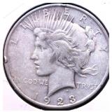1923 D PEACE DOLLAR VF 1923 D PEACE DOLLAR VF