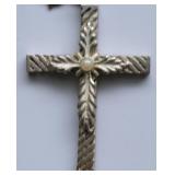 STERLING SILVER CROSS/NECKLACE STERLING SILVER CROSS/NECKLACE