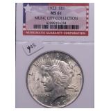 1923 NGC MS61 PEACE DOLLAR 1923 NGC MS61 PEACE DOLLAR