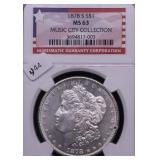 1878 S NGC MS63 MORGAN DOLLAR 1878 S NGC MS63 MORGAN DOLLAR