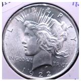 1922 PEACE DOLLAR CHOICE BU 1922 PEACE DOLLAR CHOICE BU