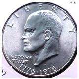 1976 S SILVER IKE DOLLAR GEM 1976 S SILVER IKE DOLLAR GEM