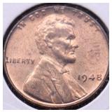 1948 CH BU RED LINCOLN CENT 1948 CH BU RED LINCOLN CENT