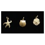 14K GOLD SEA CHARMS 14K GOLD SEA CHARMS