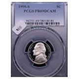 1995 S PCGS PF69DC NICKEL 1995 S PCGS PF69DC NICKEL