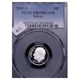 2011 S PCGS PF69DC SILVER DIME 2011 S PCGS PF69DC SILVER DIME
