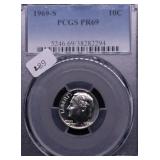 1969 S PCGS PF69 DIME 1969 S PCGS PF69 DIME