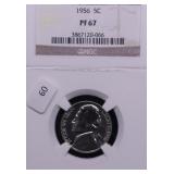 1956 NGC PF67 NICKEL 1956 NGC PF67 NICKEL