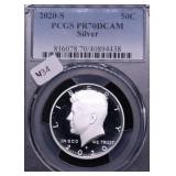 2020 SPCGS PF70DC SILVER HALF DOLLAR 2020 SPCGS PF70DC SILVER HALF DOLLAR