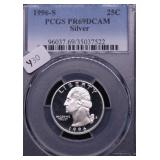 1996 S PCGS PF69DC SILVER QUARTER 1996 S PCGS PF69DC SILVER QUARTER