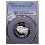 1995 S PCGS PF70DC NICKEL 1995 S PCGS PF70DC NICKEL